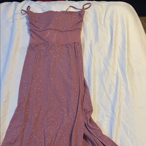 Elegant Pink Glitter Dress